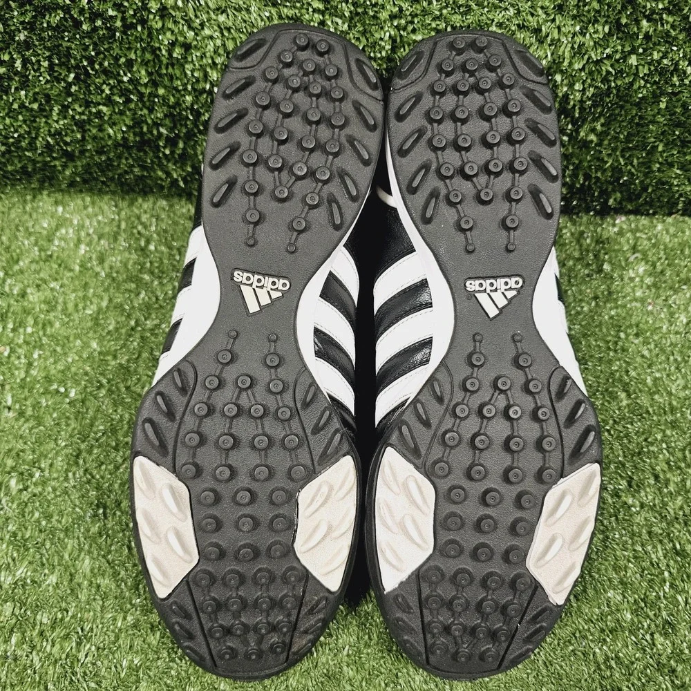 Adidas Adipure TRX Black Leather Indoor Turf Athletic Soccer Shoes Mens 9